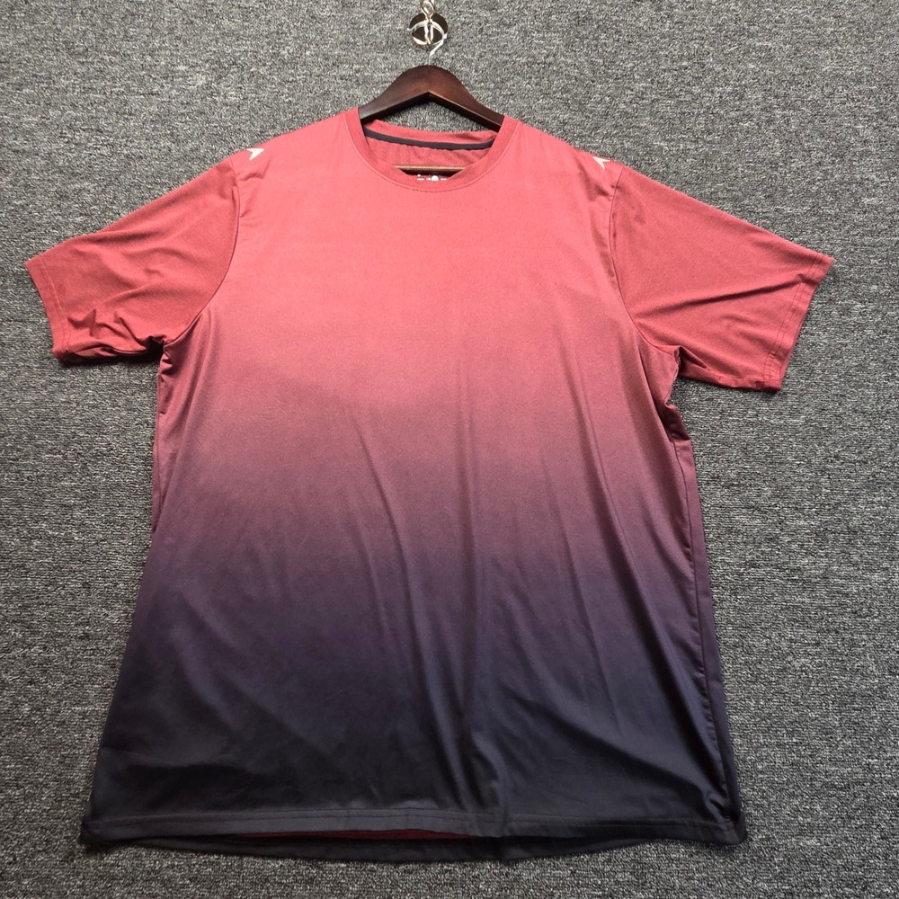 Liberty Pro Performance Shirt Mens XL Red Navy Ombre Gradient Athletic Gym Top